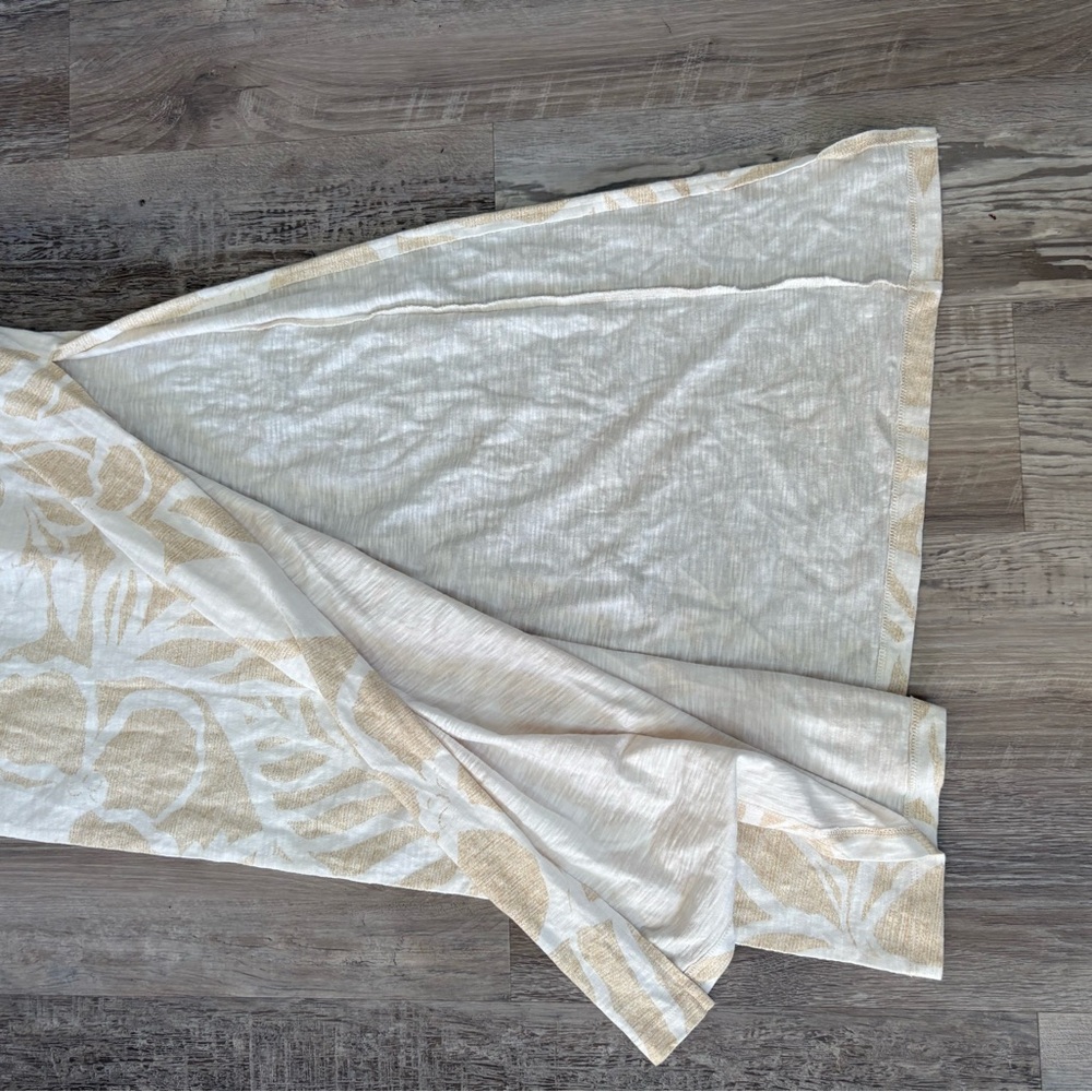 aerie Maxi Tank Dress White and Tan Racerback Summer Dress Size S - Picture 4 of 7